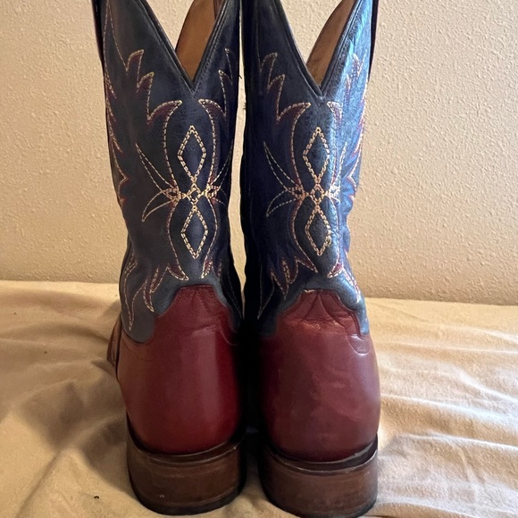 roper mens square toe boots 10 1/2D - Picture 3 of 5